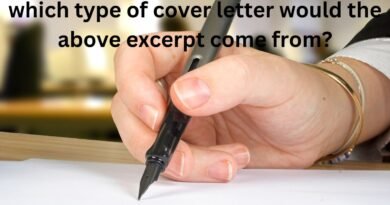 which type of cover letter would the above excerpt come from?