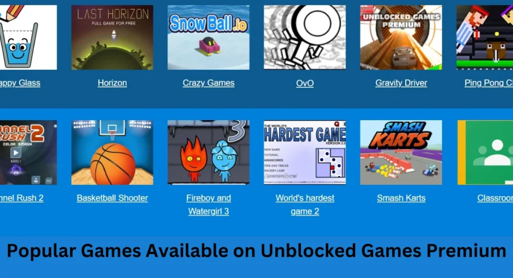 this image shown in Popular Games Available on Unblocked Games Premium