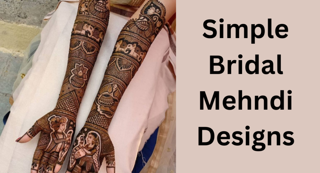 this image shown in Simple Bridal Mehndi Designs