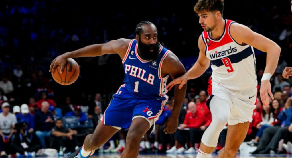 this image shown in Philadelphia 76ers vs Washington Wizards Match Players