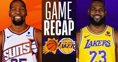 this image shown in Lakers vs Phoenix Suns Match Player Stats from the 2024 Regular Season Series Game 1