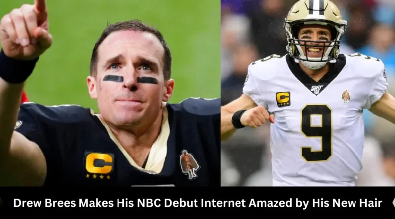 This image shown in Drew Brees Makes His NBC Debut Internet Amazed by His New Hair