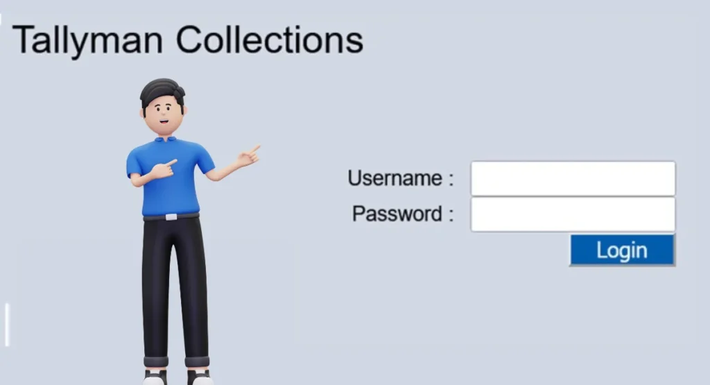 this image shown in How to Access the Tallyman Login Portal